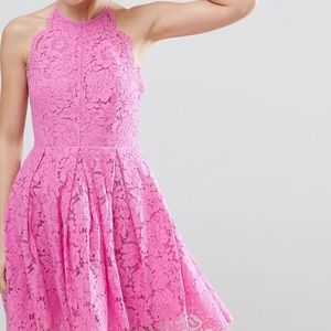 ASOS lace pinny scallop edge prom dress